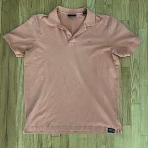 Scotch & soda Men's Peach Polo Shirt